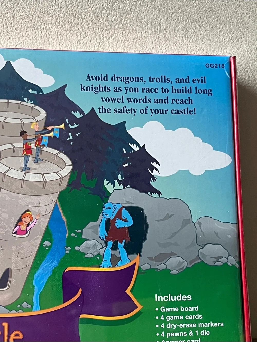 NEW The Keeper of the Castle A Long Vowels Game 2-4 Players Ages 6+ Lakeshore